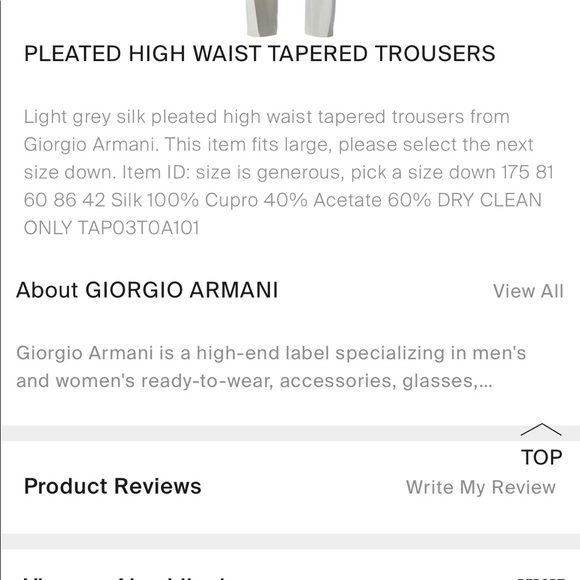 Giorgio Armani silk trousers - Picture 12 of 16